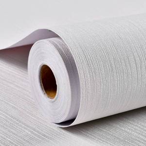 lot 18661 image: Haimin Grasscloth Textured Wallpaper 24in X 393in Fabric Contact Paper White Wall Paper Linen Peel and Stick Self-Adhesive Thick Vinyl Embossed Film Wallpaper (White) - Retail $39