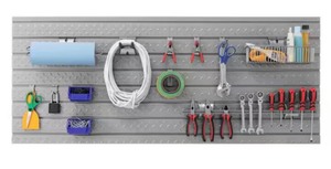 NewAge Pro 3.0 and Perf Plus 2.0 56 in. DP Slatwall Backsplash w/ New Age 10 Pieces Equipment Hooks *Retails $200+*