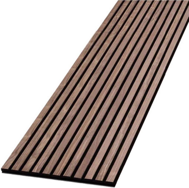 lot 50 image: 8 x 12.6 Wooden Styled Slat Acoustic Panel Walnut Colored (AWP-26932-P4-JK) - 1 Piece
