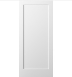 lot 12 image: 1 PANEL SHAKER SQUARE TOP PRIMED DOOR (1-38)