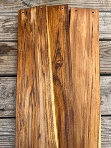 lot 76 image: Bundle of 3 Teak Wood Planks - 42 x 5