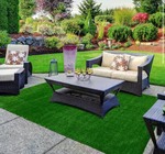 6 ft. x 8 ft. Green Artificial Grass Rug