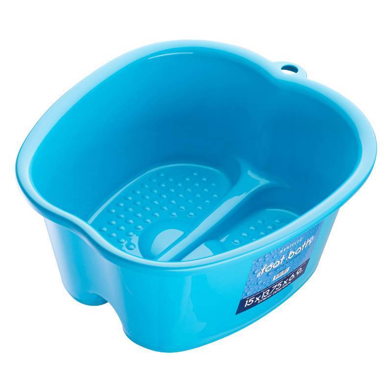 lot 22770 image: Mantello Foot Bath, Extra Large, Foot Soaking Tub - Pedicure Bowl - Foot Soak Tub (Blue) - Retail $23