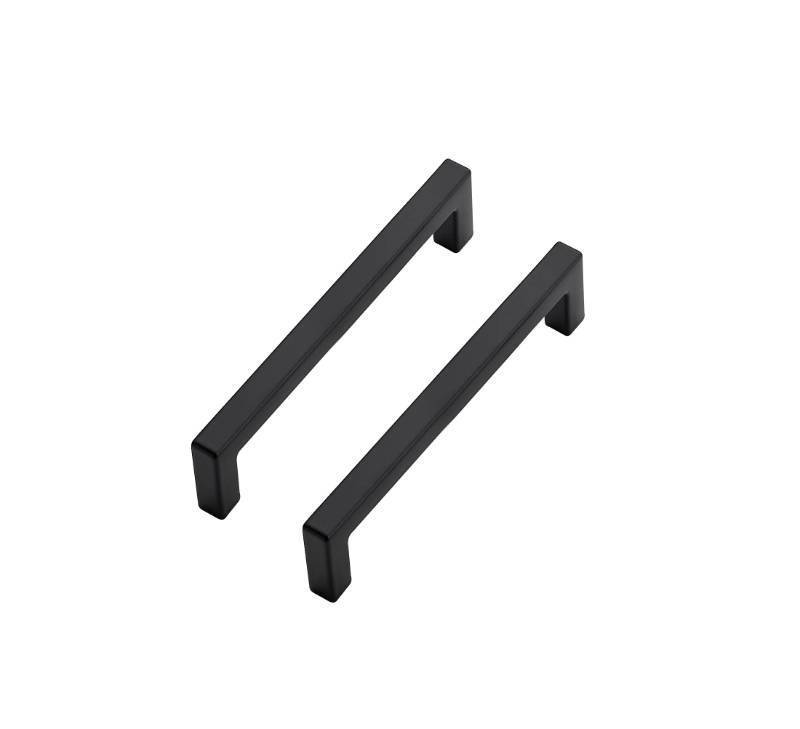 lot 33121 image: Ravinte 30 Pack Solid 4 Inch Center to Center Slim Square Bar Drawer Handles Kitchen Cabinet Handles Black Drawer Pulls Kitchen Cabinet Hardware Handles Matte Black Cabinet Pulls - Retail $49