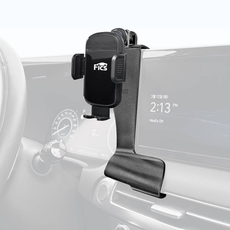 lot 33132 image: FICS Car Phone Holder for Hyundai Palisade 2023, 2024, 2025 Custom-Fit Mount for Seamless Display Integration, Interior Accessories for Navigation Use, Stable Driving View - Retail $30