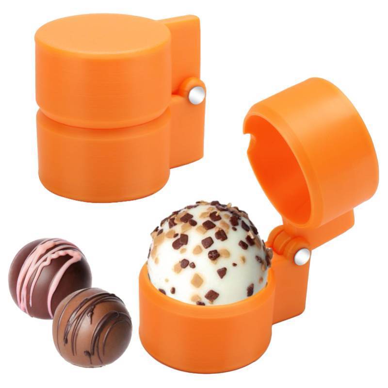 lot 42447 image: 2PC Round Cake Pop Mold Set, 3D Sphere Circle Cake Pop Cutter & Pusher, Baking Tools for Home Baking, BirthdayWedding Desserts, Cake Pop Making Accessories