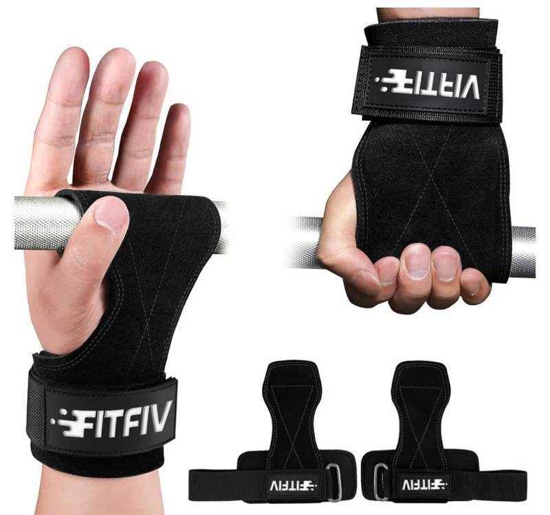 lot 42502 image: FITFIV Weight Lifting Straps for Gym Training - Retail $8