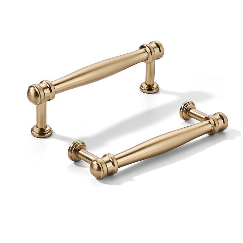 lot 30347 image: khtumeware 2 Pack 3-12inch(89mm) Hole Center Champagne Bronze Cabinet pulls Honey Bronze Solid Heavy-Duty Tradition Kitchen Cabinet Handle Cabinet Hardware for Dressing Table Bathroom Pull - Retail $12
