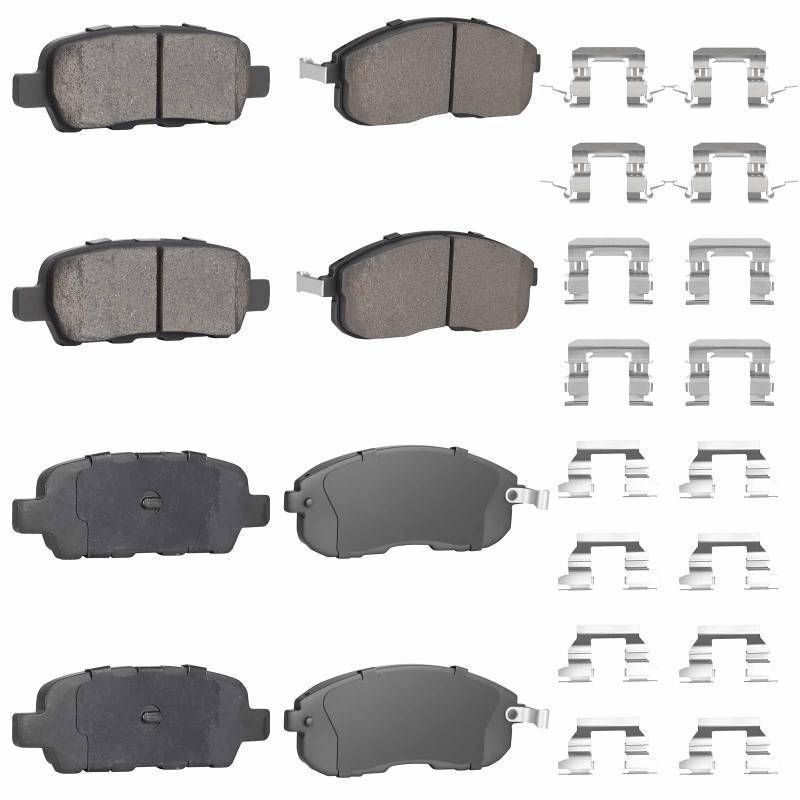 lot 32256 image: Rear and Front Ceramic Brake Pads Fit for Nissan Altima 2002-2013, for Nissan 350Z 2003-2005, for INFINITI G35 2003-2005 - Retail $43