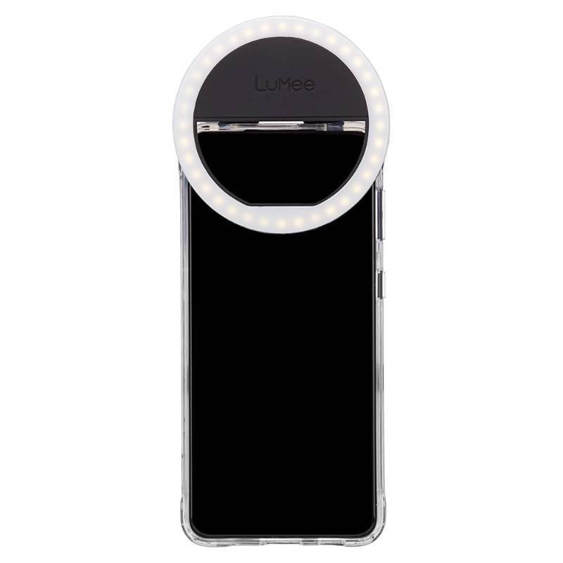 lot 33683 image: Lumee Studio Clip Light - LED Ring Light for Laptops, Monitors, Smartphones, Tablets - Portable and Rechargeable - Black - Retail $15