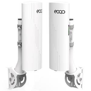 lot 17065 image: Point to Point Wireless Bridge with Mounts for Starlink Internet Extension, 1000Mbps 3KM 5.8G Network WiFi Extender with 14dBi Antenna for Starlink Mini, Gen 3 Router, Gigabit RJ45 LAN Port, 2-Pack - Retail $170