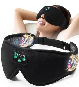 lot 23181 image: Boodlab Bluetooth Sleep Mask, Sleep Mask with Bluetooth Headphones, Sleeping Headphones for Side Sleepers Travel Yoga, Cool Tech Gadgets Unique Gift for Valentines Mothers Day Birthday Christmas - Retail $20