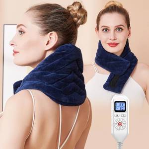 lot 23184 image: CAMECO Electric Neck Heating Pad for Pain Relief, 86-158 & 30S Heating Heated Neck Wrap Warmer for Soreness Stiffness, Super Soft Heated Scarf, Neck Heat Pad, Auto Shut-Off Timer, Gifts for Women - Retail $40