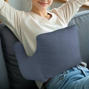lot 23192 image: RoamReady Hysterectomy Recovery Pillow, Post-Surgery Cushion for Abdomen C-Section Tummy Tuck Lumpectomy Myomectomy Patients Must Haves Abdominal Pillow with Pocket (Navy Blue) - Retail $31