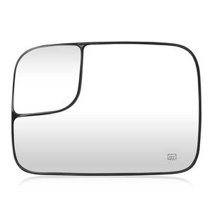 lot 23205 image: Driver Left Side View Heated Mirror Glass for Dodge Ram 1500 2500 3500 2005-2009, Replaces 5161011AA, 191035AA, CH1324121 - Retail $19