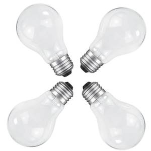 lot 24590 image: Hoimuv 75 Watt Incandescent Light Bulbs, A19 75 WATT Incandescent Bulb Shatter Resistant Rough Service Light Bulb 75 WATTS A19 Shape 4PACK - Retail $20