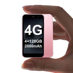 lot 24616 image: BLKE Max Mini Phone 4G Unlocked Mini Smartphone 4GB128GB Worlds Smallest 2000mAh Battery HD Touch Screen Compact Mobile Phone for Kids & Students Cell Phone with Dual SIM Face ID GPS Black - Retail $33