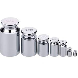 lot 30617 image: 6 PCS Calibration Weights, Scale Weight Set 1g 2g 5g 10g 20g 100g, Carbon Steel Small Weight for Digital Scale, Gram Scale Balance, Jewelry Scale (Silver) - Retail $7