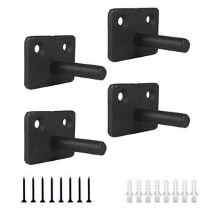 lot 30637 image: Floating Shelf Brackets 2 Inch Heavy Duty Hidden Shelving Brackets for Floating Wood Shelves Hardware Rod with 38 Diameter,4 Pack Solid Steel Blind Shelf Supports with Screws - Retail $9