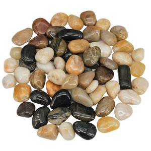 lot 31137 image: Virekm River Rocks, Decorative Ornamental Pebbles,Garden Landscaping Stones,Gravel Filler for Home Decoration Flower Bed Fish Tank Plants Vases Succulents 29pcs - Retail $7