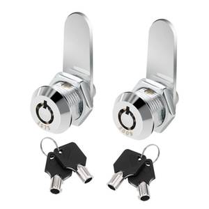lot 31152 image: 2 Pcs Cam Locks - Keyed Alike, General Tool Box Locks - Replacement for Truck, RV, Drawer, Door, Car, Mailbox
