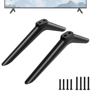 lot 31153 image: Maozhren TV Stand Legs for Hisense TV Legs, for Hisense TV 40H5590F 40H4F 40H3F9 40H4030F1 43H4F 43H4030F 43H4030F1 TV Stand with Screws Set, Easy to Install, Black - Retail $17