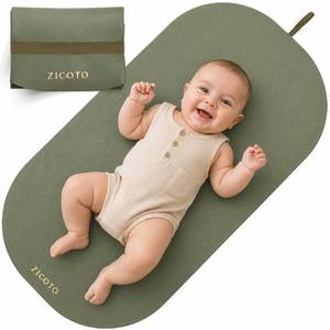 lot 31154 image: Beautiful Baby Diaper Changing Mat Made of Vegan Leather - Soft and Easy to Wipe Changing Pad for Travel or at Home Use - Lightweight and Foldable Mat that Perfectly Fits Into Any Diaper Bag - Retail $13