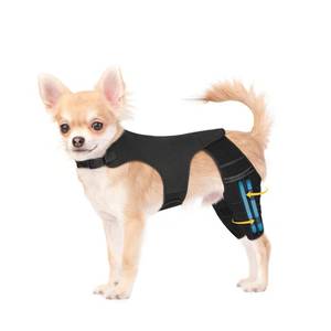 lot 31200 image: Marnonsis Dog Leg Braces for Back Leg, Adjustable Dog Knee Brace for Torn Acl Hind Leg with 4 Stabilizers, Hip Support to Reduces Pain, Ligament Injuries for Small Medium Large Dogs (Solid Black, XS)