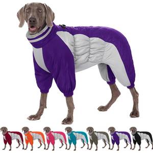 lot 32478 image: AOFITEE Dog Coat Warm Dog Puffer Jacket for Winter, Windproof Dogs Coat with Harness Built in, Reflective Turtleneck Dogs Winter Jacket Snowsuit, Full Body Fleece Coats for Small Medium Large Pet - Retail $52