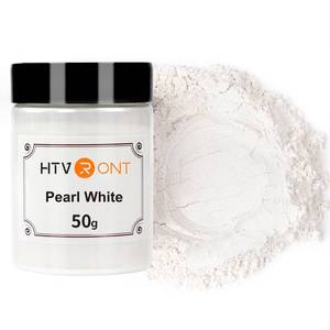 lot 42630 image: HTVRONT Mica Powder for Epoxy Resin - 1.76 oz50g Pearl White Mica Powder, Mica Pigment Powder for Soap Making, Resin, Candle Making, Bath Bomb - Retail $7
