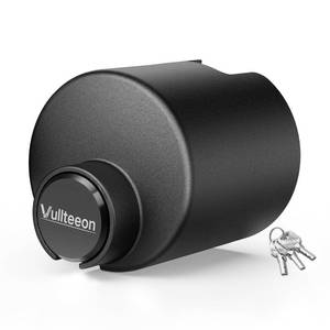 lot 62110 image: vullteeon Trailer Hitch Locks for 2-516, 2, 1-78 Couplers, New Model Universal Super Compatibility Coupler Lock, Anti-Theft Steel Tongue Lock for Boat, RV, Trailers, Camper - Retail $110