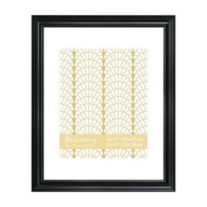lot 24631 image: VIOLABBEY 11x14 Picture Frame Black, Vintage Photo Frames, Fits Pictures 8x10 with Mat or 11 x 14 without Mat, Display for Tabletop and Wall - Retail $13