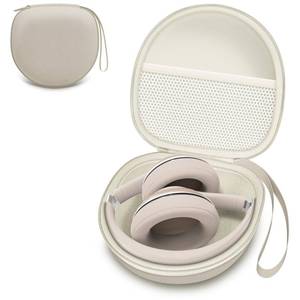 lot 24660 image: Headphone Case Compatible with Beats Studio ProSoundcore Anker Q20iBERIBESTOZOKVIDIOJBL Noise Cancelling Over-Ear Headphones, Beige - Retail $13