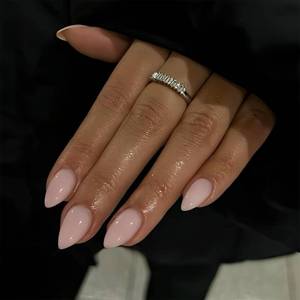 lot 28769 image: KQueenest Dusty Pink Press on Nails Short Almond - 30 Pcs Fake Nails Glue on, Thick Natural Fit Acrylic Nails, Reusable Salon Quality Stick on Nails for Women, Easy False Nails for Everyday Wear - Retail $7