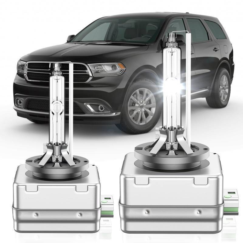 lot 31882 image: SENROBO Fit for Dodge Durango RT SRT GT SXT Sport 2014-2020 D3S HID Xenon Headlight Bulbs, 350% Brightness, High Low Beam Light Bulb, 6000K White, Plug and Play, Pack of 2 - Retail $49