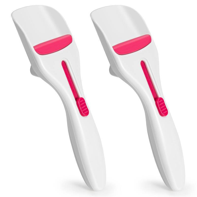 lot 33779 image: Sykexonm 2PCS Cupcake Batter Scoop, One Click Sliding Button Cake Cream Spatulas for Elegant Baking, Pastry & Cake Decorating, ABS and TPE Material - Retail $10