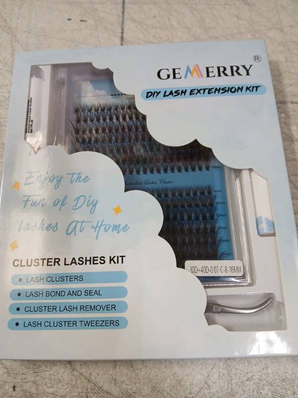 lot 41718 image: GEMERRY DIY Cluster Lash Extension Kit - Retail $15