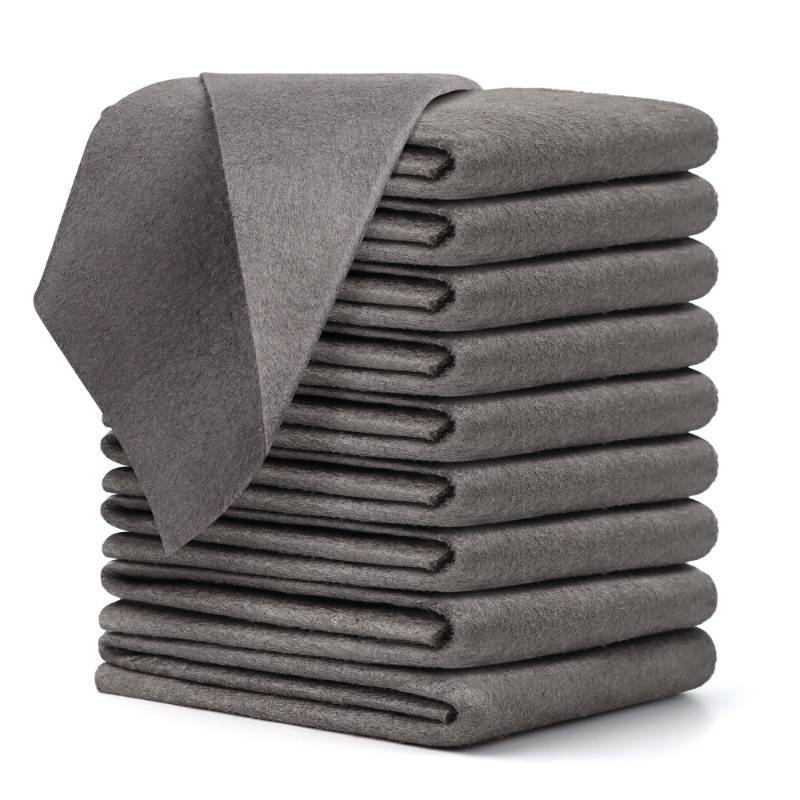 lot 29729 image: TEESOD Thickened Magic Cleaning Cloth, Microfiber Streak Free Cleaning Cloths Reuseable Magic Cleaning Wipes for Windows Glass - Retail $9