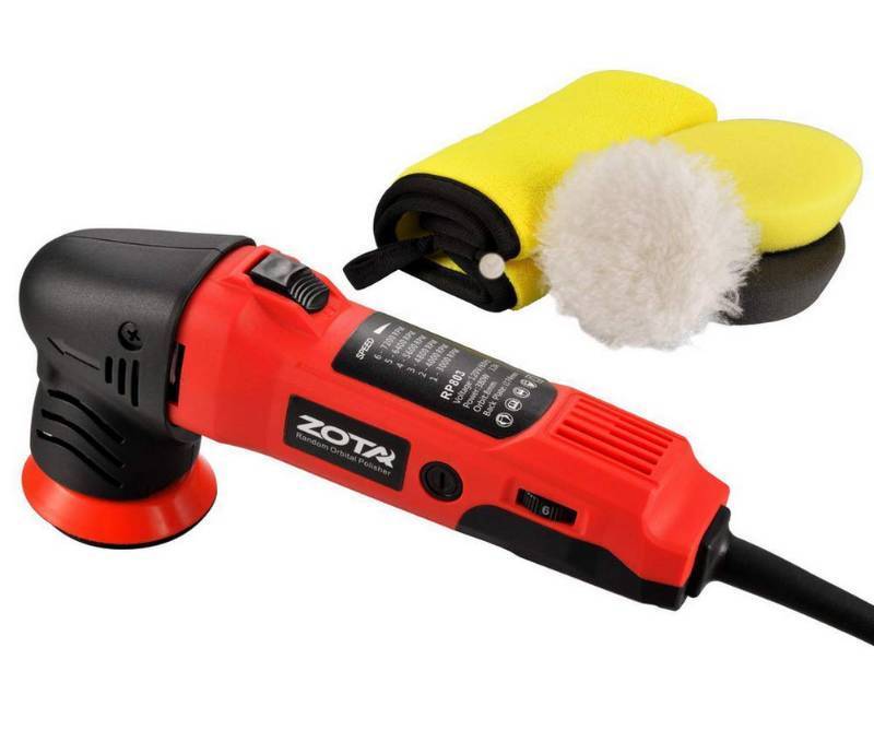 lot 31541 image: ZOTA Orbital Polisher - 3 Dual Action Mini Polisher Kit with 13.1 ft Cord for Car Detailing used  - Retail $64