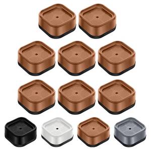 lot 23228 image: shouwuhho 8 Pack Furniture Risers Adjustable Bed Risers Heavy Duty Lifts Height 1, Square Stackable Bed Risers 1, 2 or 3 Inch for Desk Leg Table Couch Sofa Chair Bed Frame Legs Dorm, Brown - Retail $16