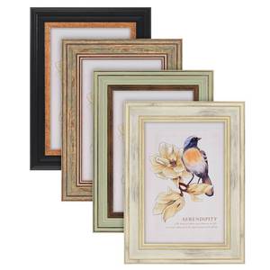 lot 24733 image: AAQ 4 Pack 4x6 Picture Frame - Picture Frames with HD Plastic Cover,Photo Frame for Wall & Tabletop Picture Frames - Retail $16
