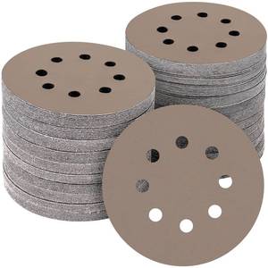 lot 24747 image: POTUINOM 50PCS 5 inch Silicon Carbide Sanding Discs 2500 Grit, Wet Dry Orbital 5 Sander Hook and Loop Sandpaper Disc Ultra Fine Grit, Best for Metal,Automotive Precision Polishing - Retail $17