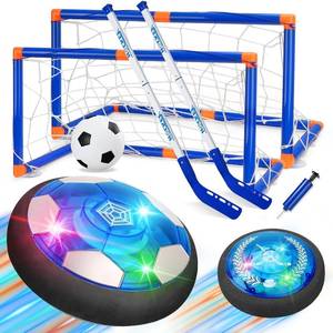 Nazano 3-in-1 Hover Soccer Ball, Kids Toddler Hockey Set with LED Lights,Indoor Outdoor Toys for Kids, Soccer Gift for Boys 6-8 8-12, Birthday,Kids, Boys Girls Age 6, 7, 8, 9, 10, 11, 12 - Retail: $30