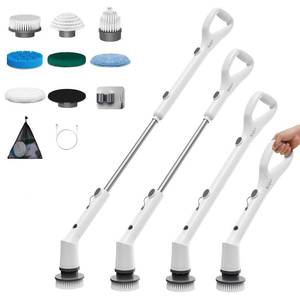 lot 24803 image: Sorpci Electric Spin Scrubber, 2025 New Cordless Cleaning Brush, Shower Cleaning Brush with 7 Replaceable Brush Heads, Power Scrubber 3 Adjustable Speeds, Detachable Long Handle & IPX7 Waterproof