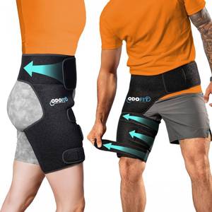 lot 30741 image: 5 in 1 Hip Brace for Women Men Sciatica Pain Relief Devices - Adjustable Groin, Hip Flexor Compression Wrap for Comfortable Thigh, Hamstring & Sciatic Nerve Support, Improved Mobility & Recovery - Retail $30