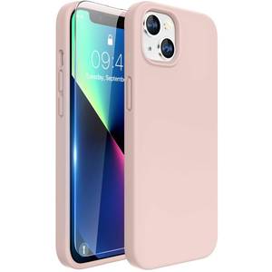lot 30742 image: Miracase Ultra Slim Designed for iPhone SE Case 2022(3rd Gen)iPhone SE 2020(2nd Gen)iPhone 7iPhone 8 Cases with Screen Protector, Multi-Color Silicone Shockproof Phone Case(Sand Pink) - Retail $20