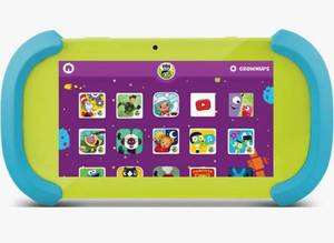 lot 46160 image: 7 HD PBS Kids Playtime Pad Kid Safe Tablet-Wifi Ready 16GB Storage Bluetooth and Back Camera - Retail $35