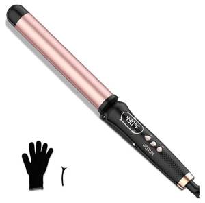 lot 46165 image: Curling Wand 1 14 Inch,Curling Iron 1.25 Inch Professional for Long Hair,Clamp Free Curling Wand for Quick Styling. - Retail $27