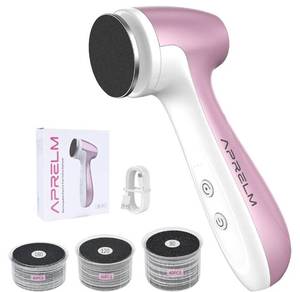 lot 46168 image: Rechargeable Electric Foot Callus Remover with 3-Sizes 120Pcs Sandpaper Discs, Professional 1000RPM 3-Speed Control Electric Foot File (E7 Pink) - Retail $23