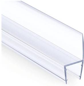 lot 46181 image: 5 PCS Shower Door Side Seal Strip for 12 Inch Glass - 15.75 Inches x 5, 5 Sections Segmented Shower Installation Kit, Frameless Glass Door Seal Strip - Retail $17